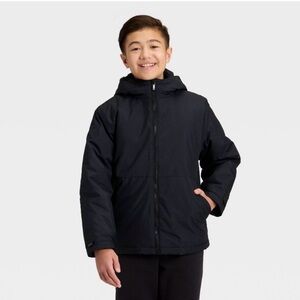 All in Motion Kids 3-1 Black Puffer Jacket size small 6/7